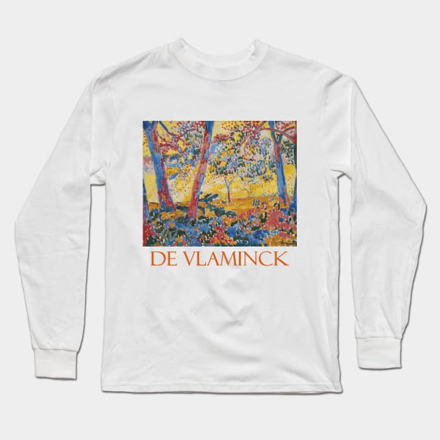 Sous-Bois (1905) by Maurice de Vlaminck Long Sleeve T-Shirt by Naves